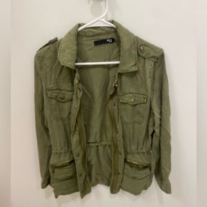 Green army jacket